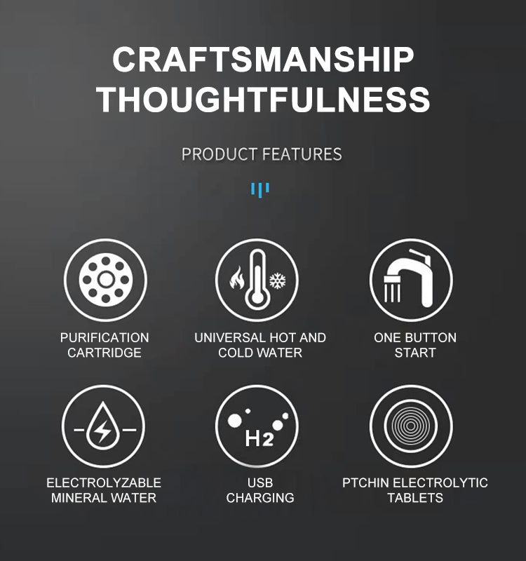 Wasserstoff-Wasserflasche