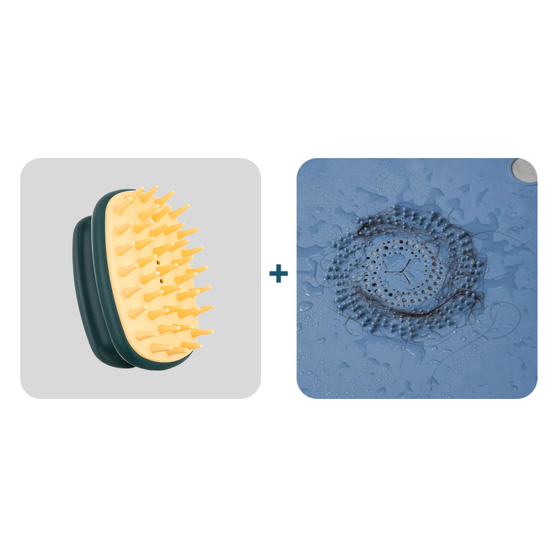 Gratis Ultimate Shower Care Bundle: Hoofdhuidmassager & Haarvanger