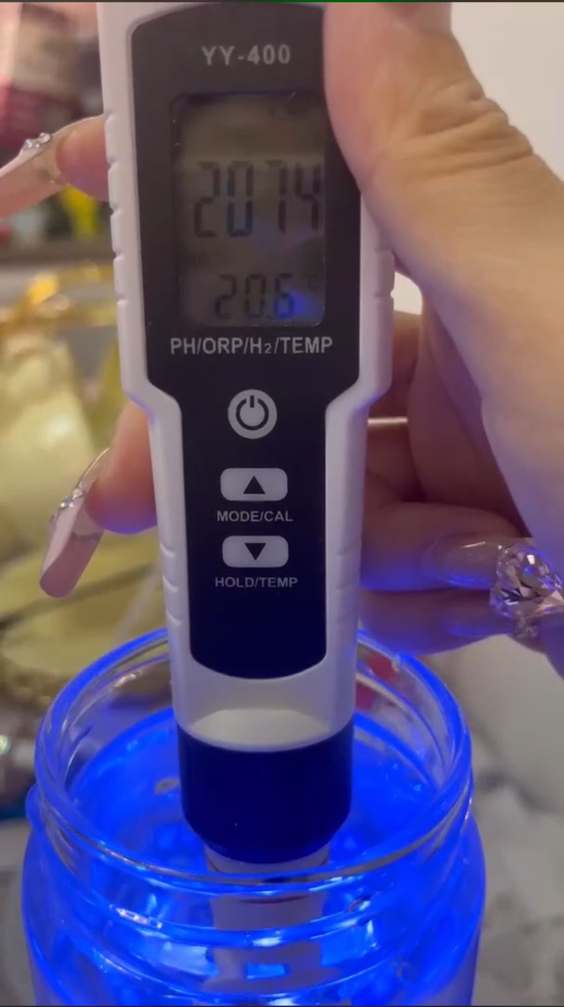 Wasserstoff-Wasserflasche