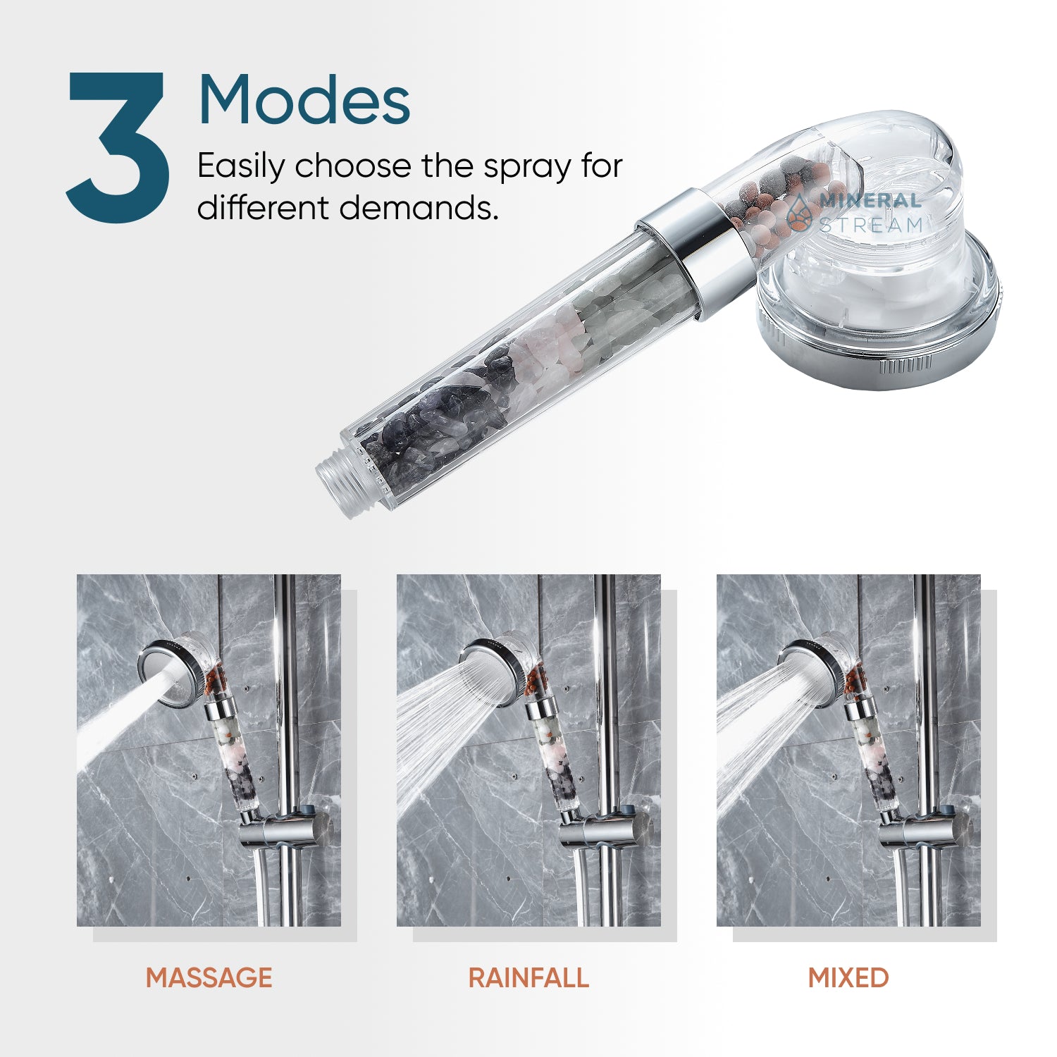 Chakra-Duschkopf-Duschset