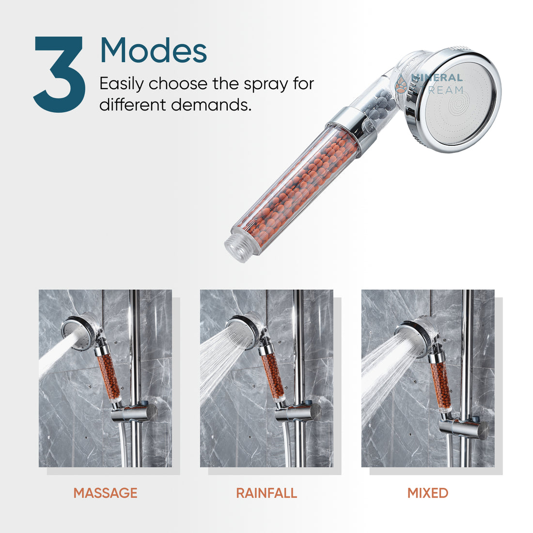Hochdruck-Duschkopf – MineralStream für ein umweltfreundliches Duscherlebnis