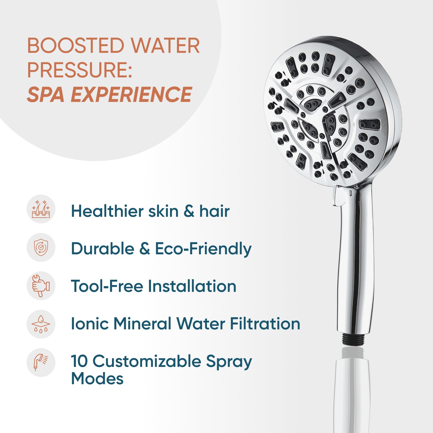 Système de douche double Luxe à 10 modes