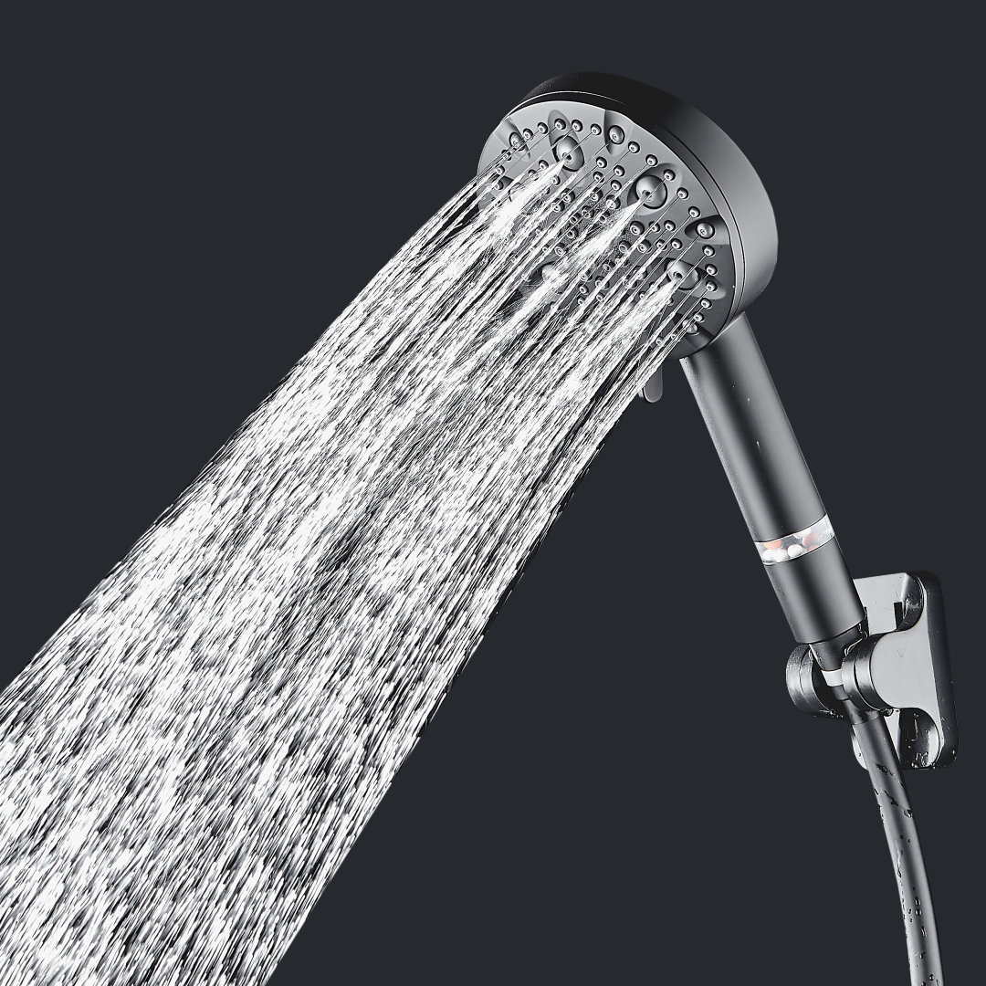 Pomme de douche haute pression MineralStream Luxe 9 modes (filtrée)