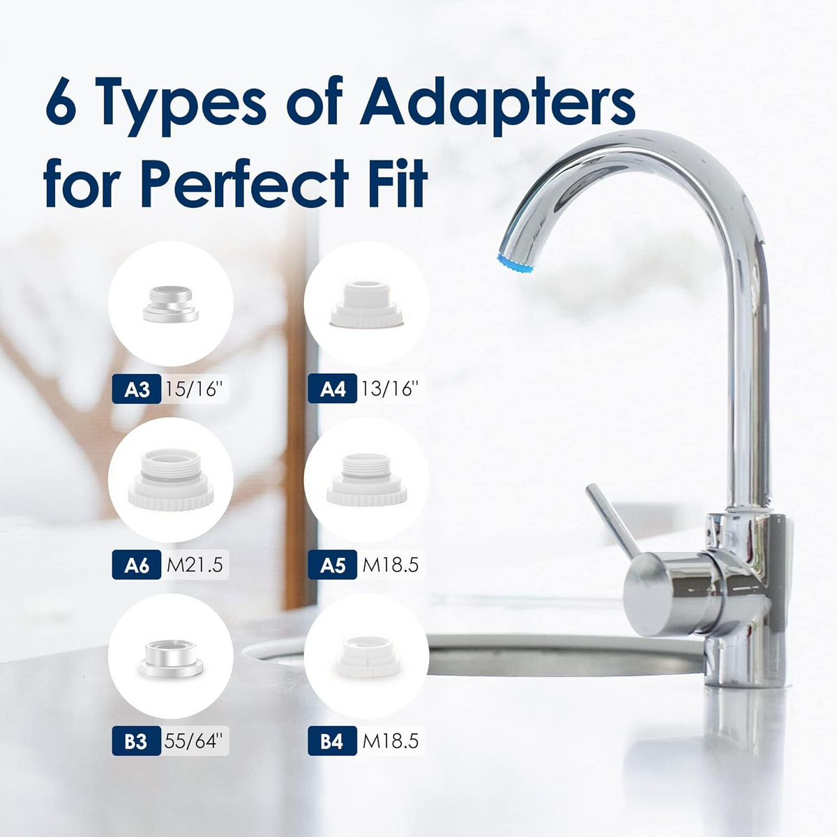 Microfilter Faucet Inlet Advanced Faucet Water Filter | MineralStream Tap Filter – Mineral Stream