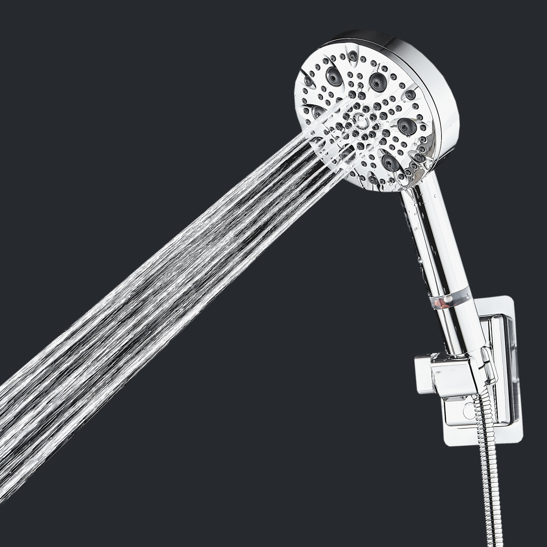 Pomme de douche haute pression MineralStream Luxe 9 modes (filtrée)