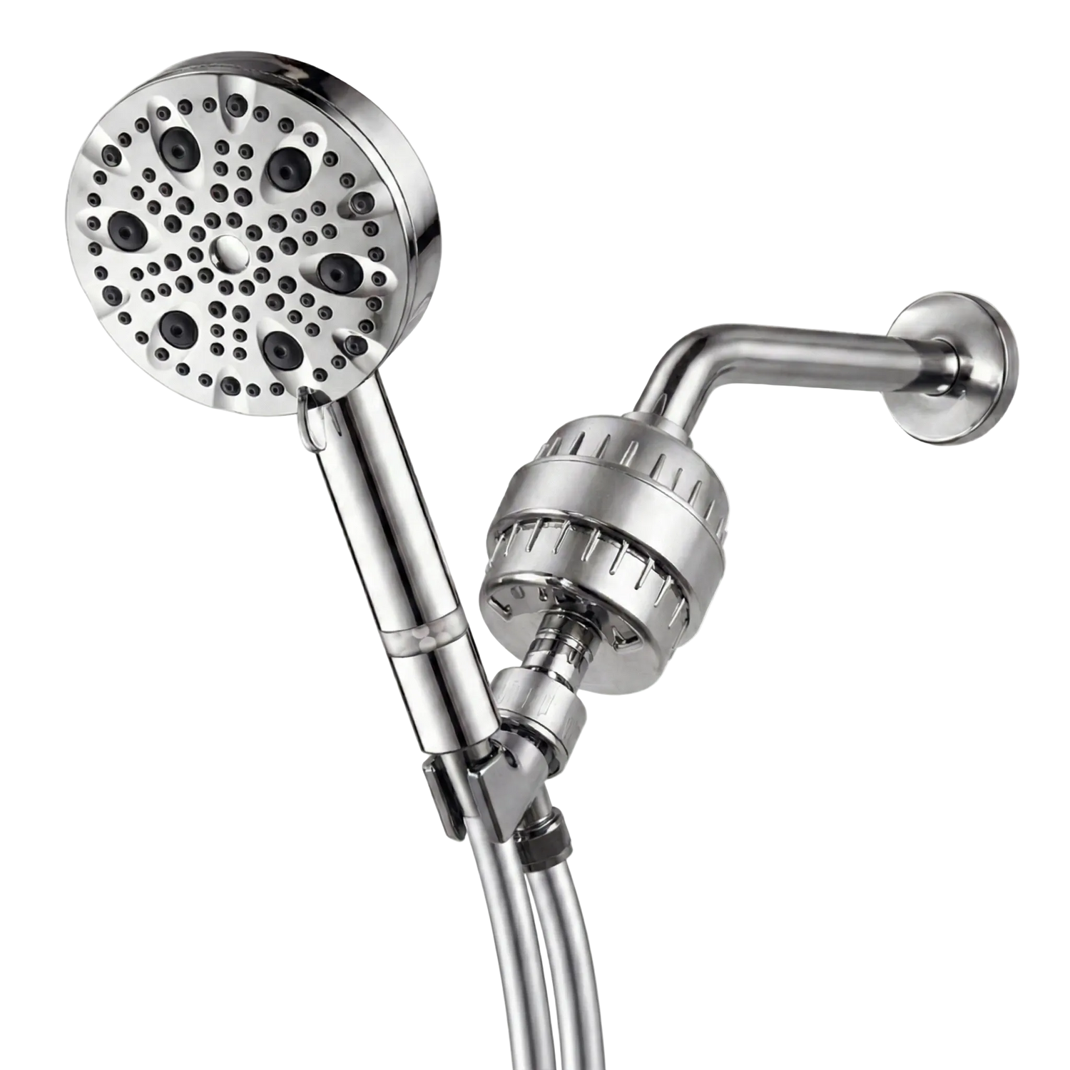 MineralStream Luxe 9 Mode Showerhead Complete Kit contents