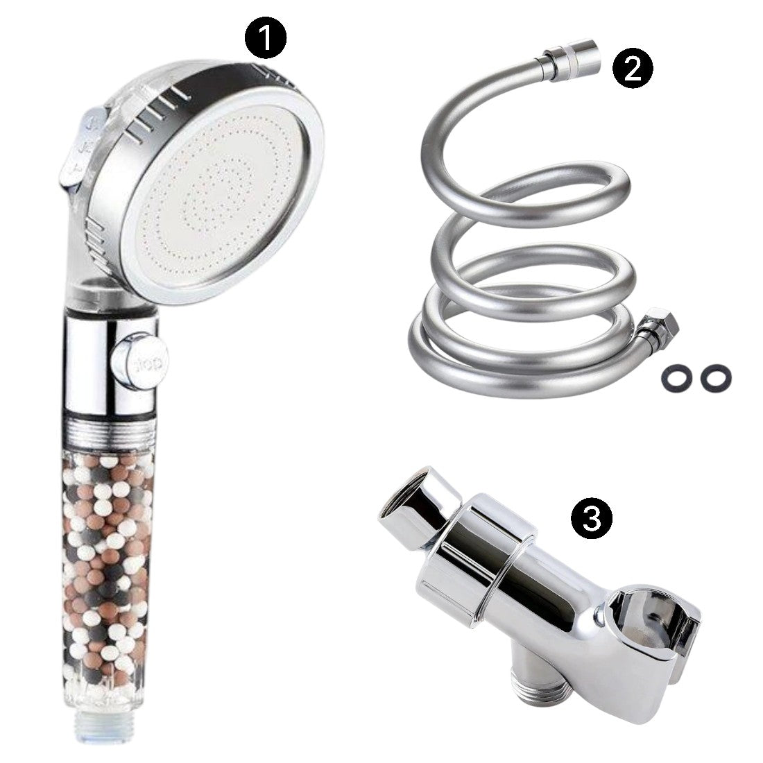 Ionic Showerhead 2.0 Dusch-Essentials-Set