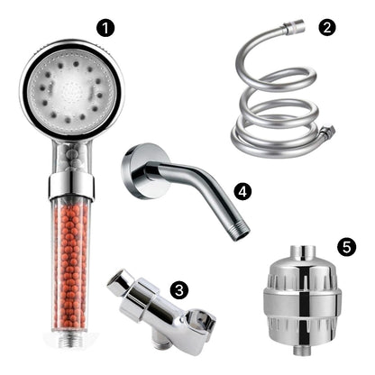Kit de douche complet à la tête de douche à LED