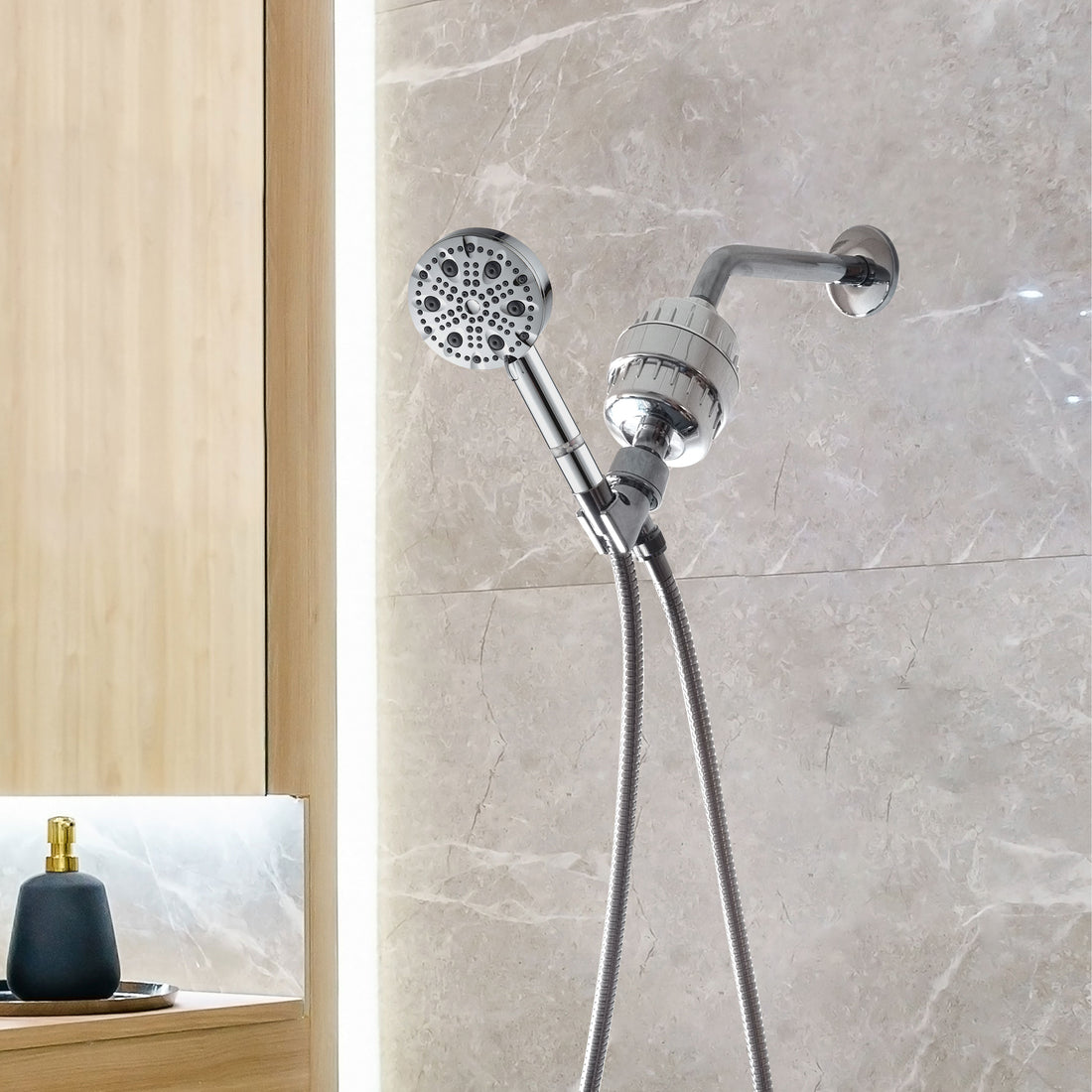 Kit de douche complet de la pomme de douche à 9 mode luxe