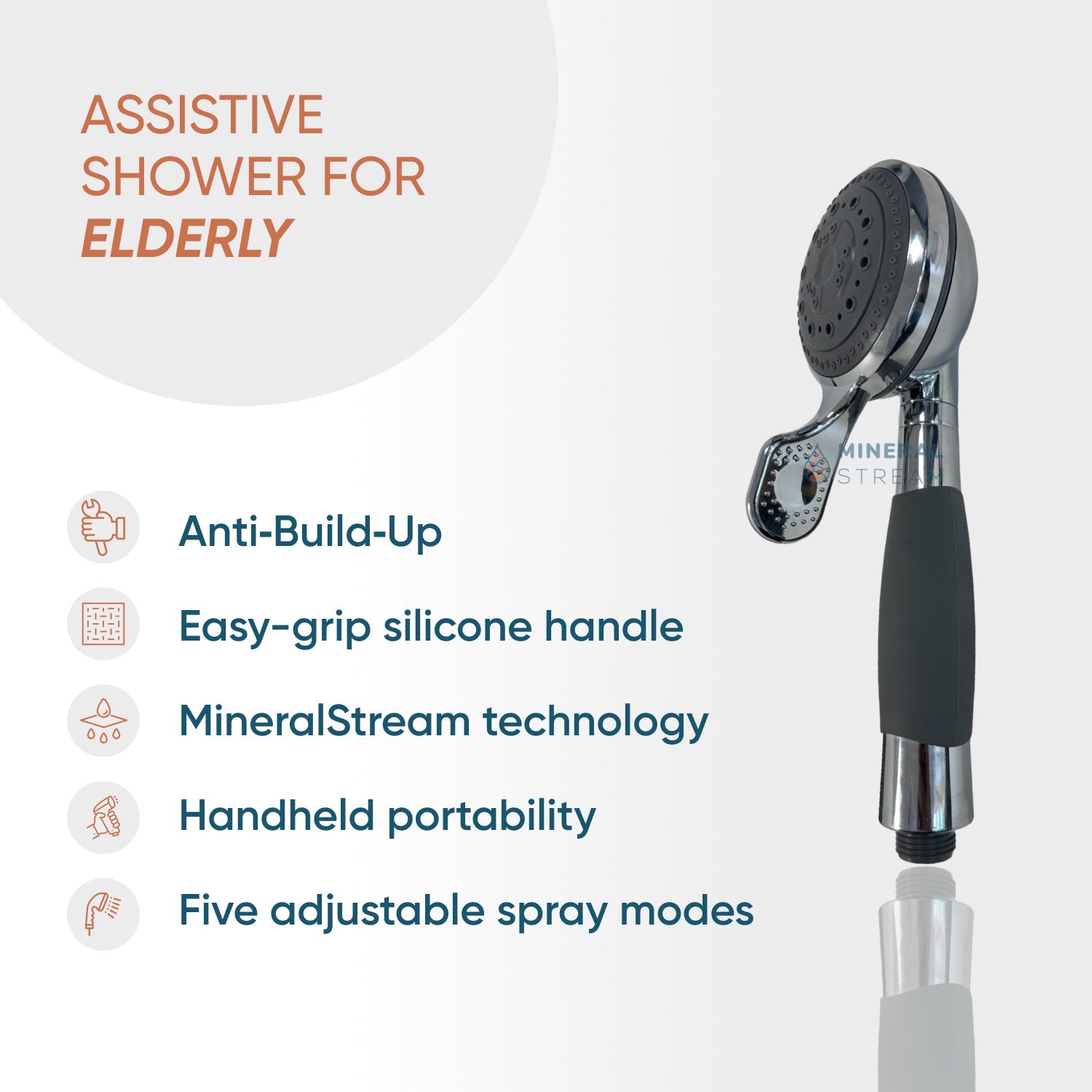 Assistieve douche voor ouderen